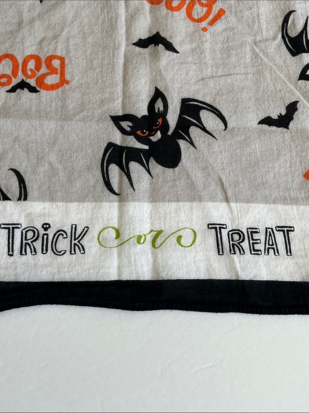 Vampire Bandana Trick or Treat Scarf Halloween Square Bats Boo - Picture 2 of 6